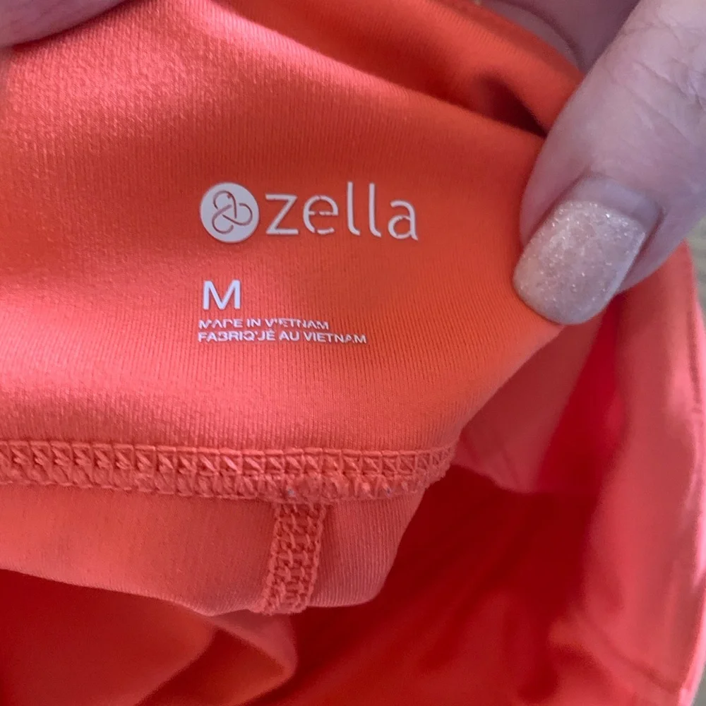 Zella Women's Vibrant Orange Bike Shorts